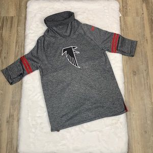 Women’s Nike Atlanta falcons dri-fit long sleeve fleece with turtle neck.